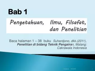 pengetahuan ilmu filsafat dan penelitian