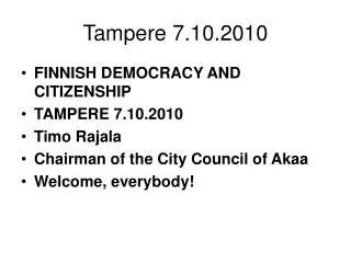 Tampere 7.10.2010