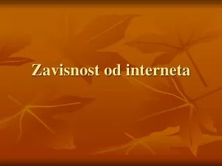 zavisnost od interneta