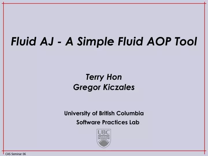 fluid aj a simple fluid aop tool
