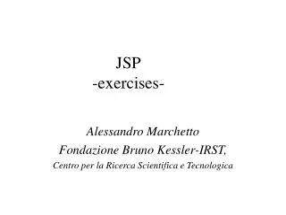 JSP -exercises-