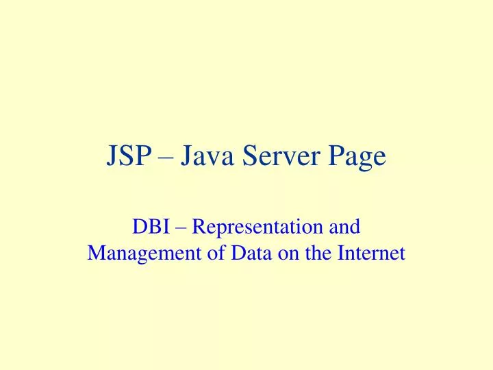 jsp java server page