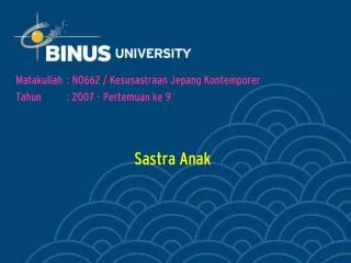 sastra anak