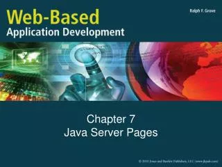 Chapter 7 Java Server Pages