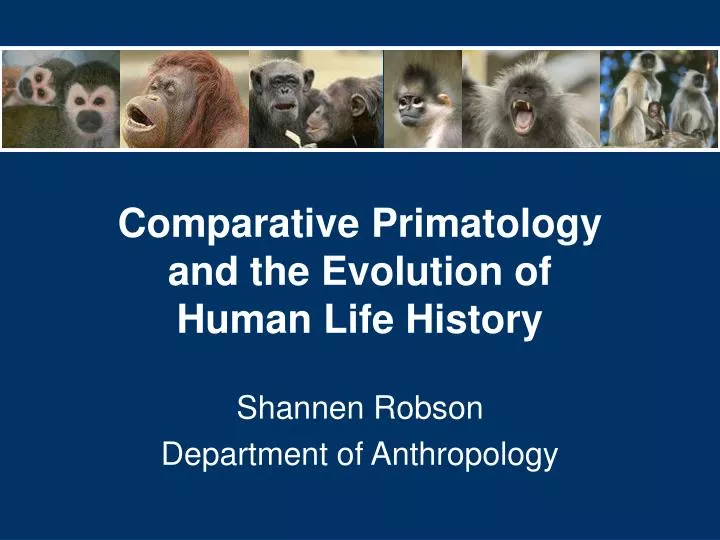 comparative primatology and the evolution of human life history
