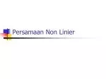 Persamaan Non Linier - slide 1
