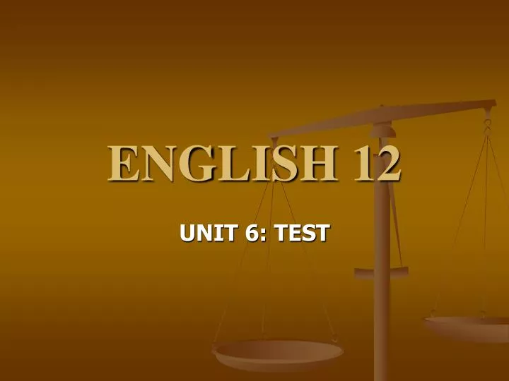 english 12