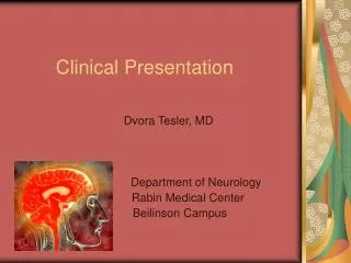 clinical presentation