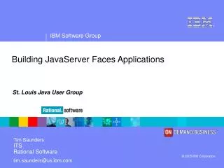 Building JavaServer Faces Applications