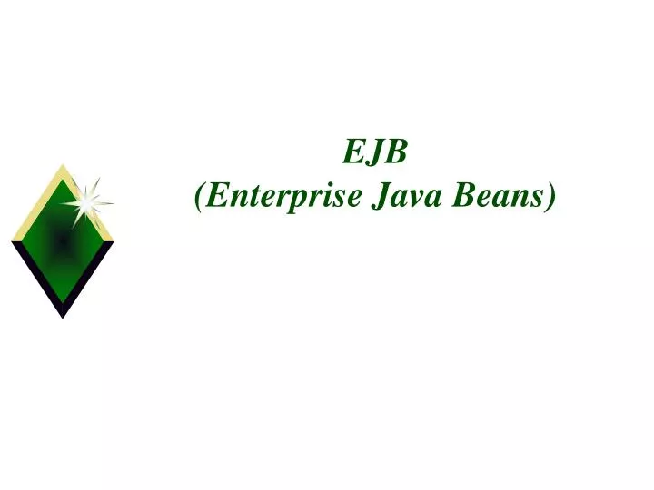 ejb enterprise java beans