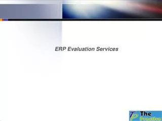 ERP Evaluation Services