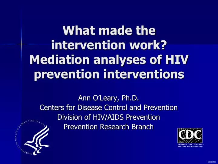 what made the intervention work mediation analyses of hiv prevention interventions