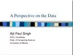 Perspective on Data in Machine Learning: Enhancing Predictive Models and Feature Selection for Improved Outcomes - slide 1