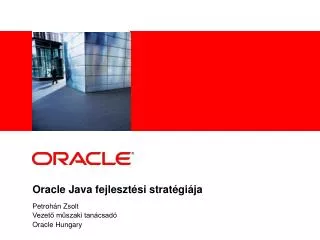 petroh n zsolt vezet m szaki tan csad oracle hungary