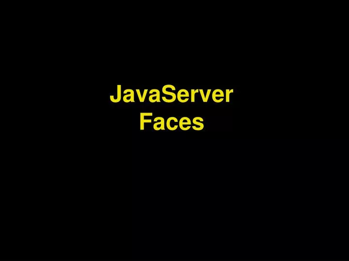 javaserver faces