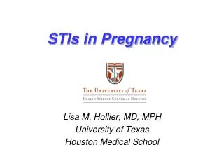 STIs in Pregnancy