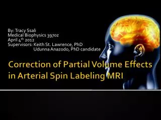 Correction of Partial Volume Effects in Arterial Spin Labeling MRI
