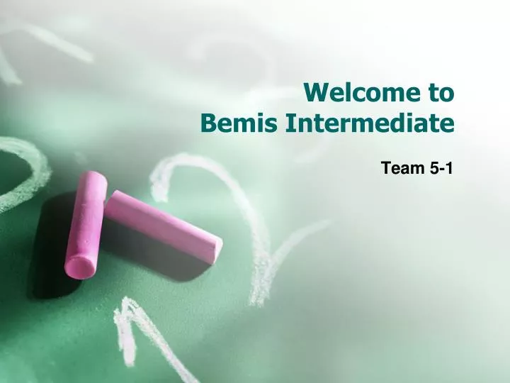welcome to bemis intermediate