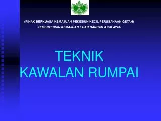 teknik kawalan rumpai