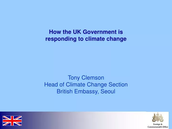 how the uk government is responding to climate change