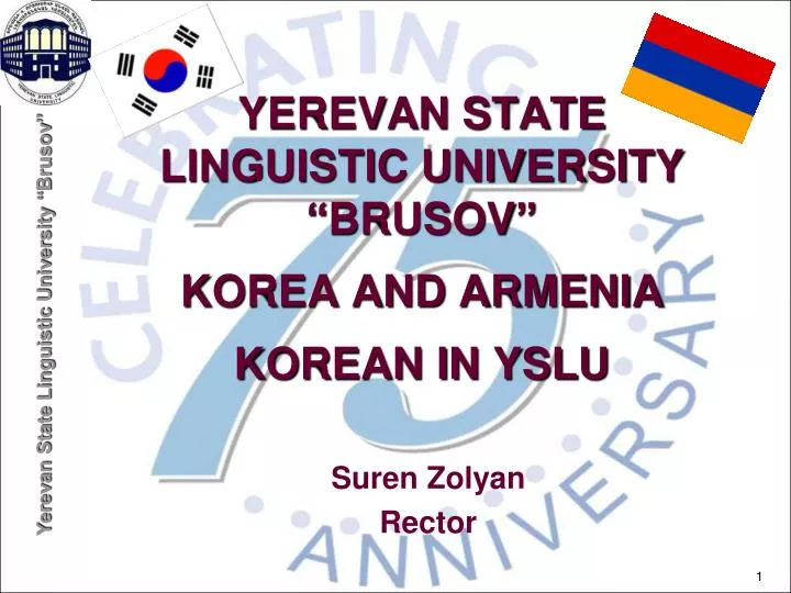 yerevan state linguistic university brusov korea and armenia korean in yslu