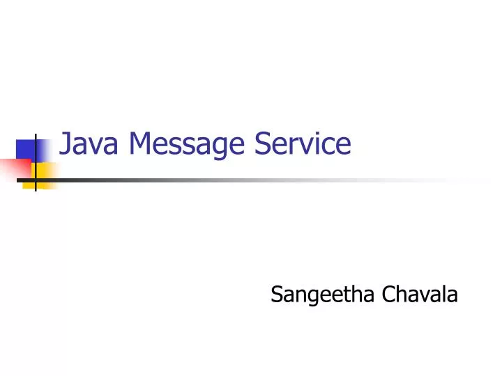 java message service