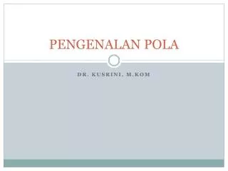 pengenalan pola