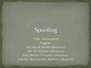 spoofing