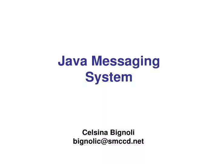 java messaging system