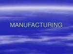 MANUFACTURING - slide 1