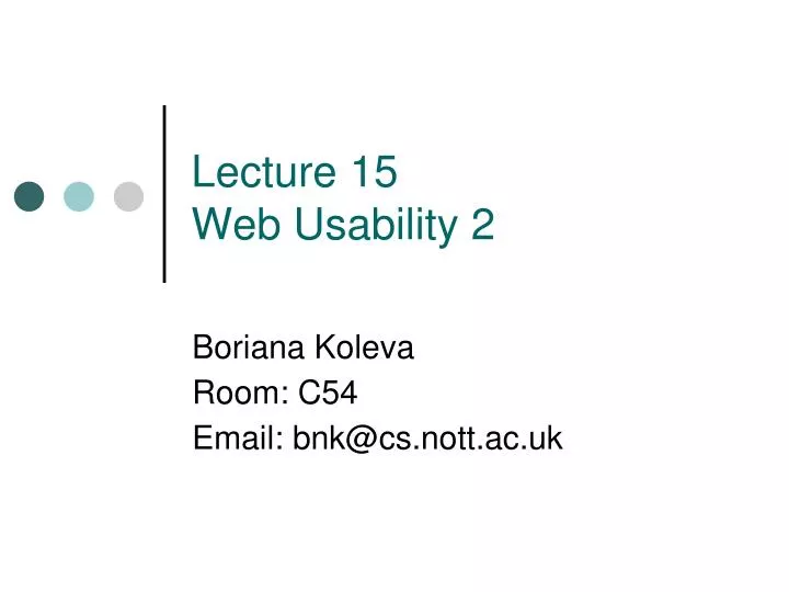 lecture 15 web usability 2