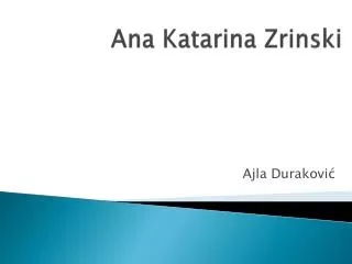 ana katarina zrinski