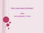 TATA CARA AKSES INTERNET - slide 1