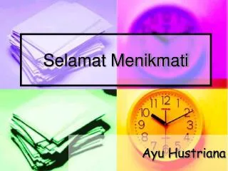 selamat menikmati