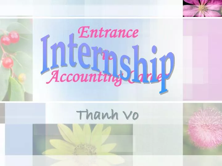 entrance to accounting career