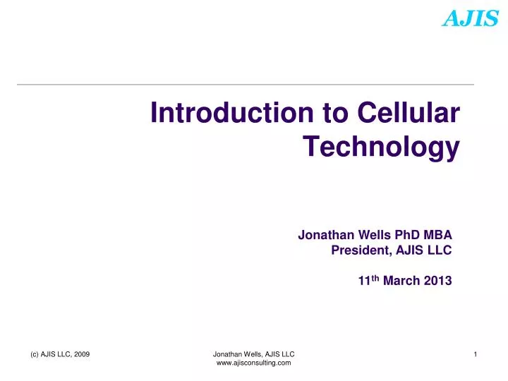introduction to cellular technology