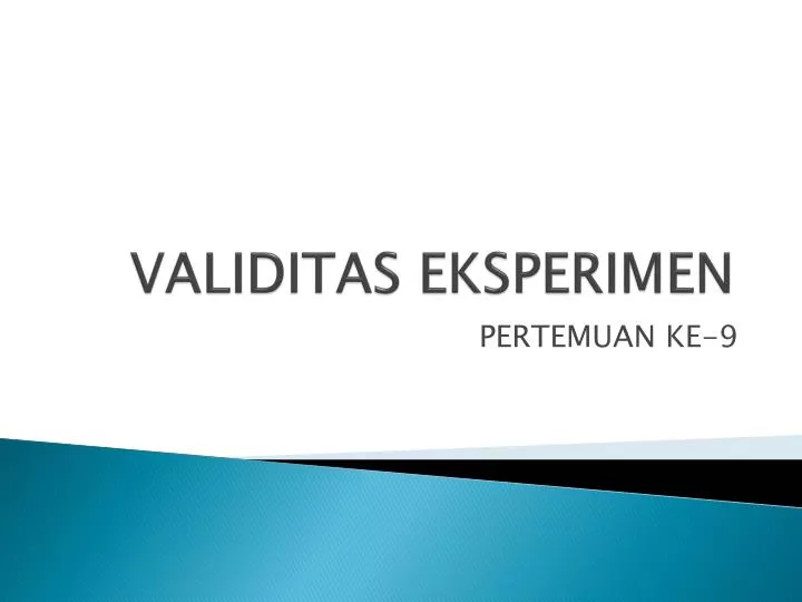 validitas eksperimen