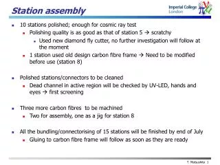 Station assembly