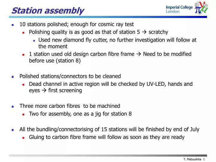 station assembly