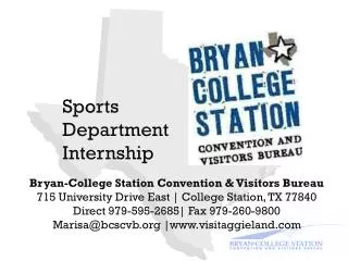 Sports Department Internship