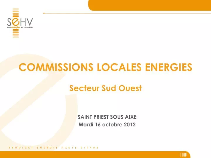 commissions locales energies secteur sud ouest