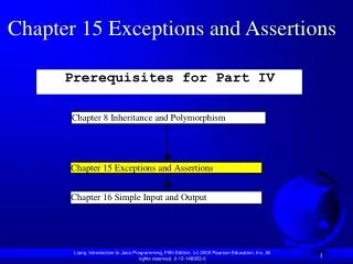 Chapter 15 Exceptions and Assertions