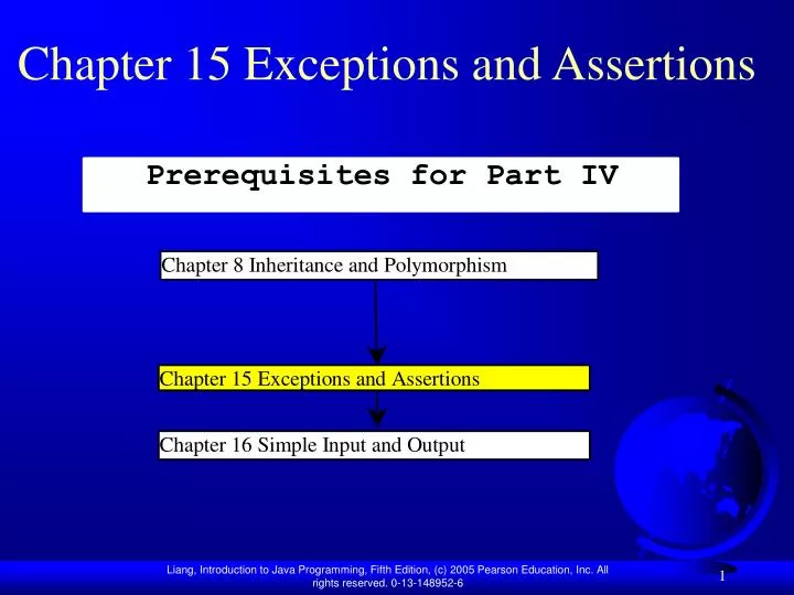 chapter 15 exceptions and assertions