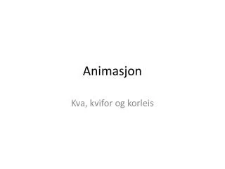 animasjon