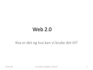 web 2 0