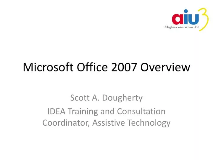microsoft office 2007 overview