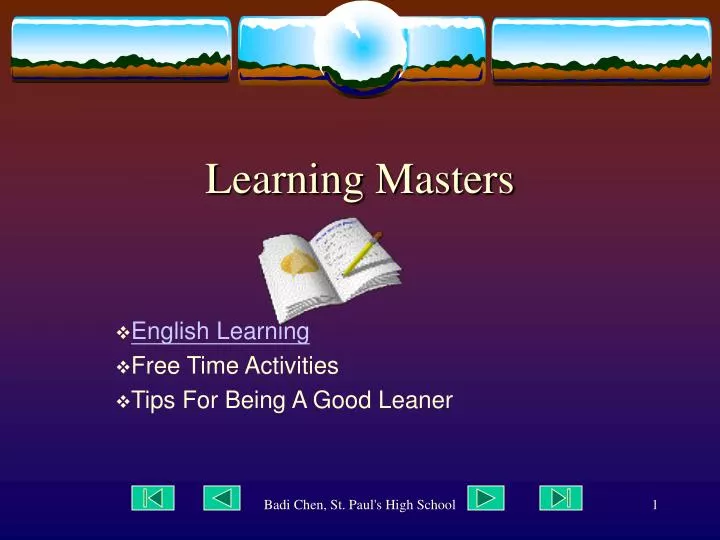 learning masters