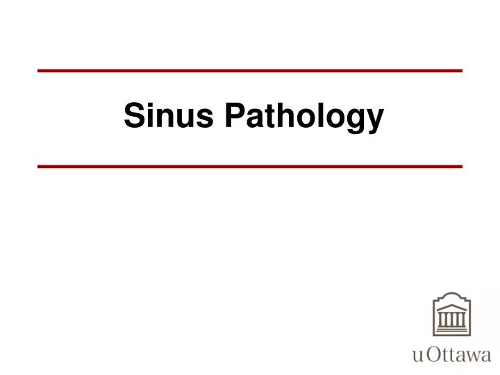 sinus pathology