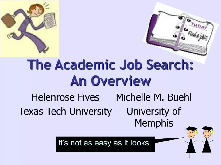 the academic job search an overview
