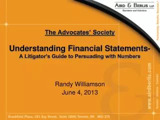 Randy Williamson June 4, 2013